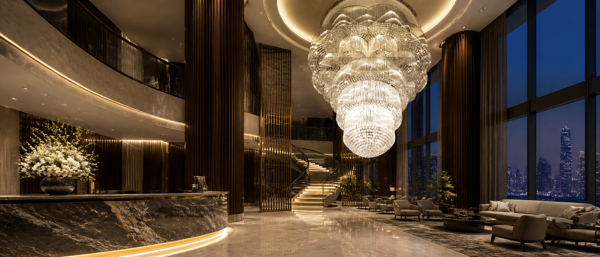 Lobby & Public Areas lighting concept